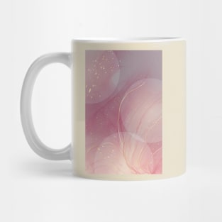 Blush pink and grey abstract modern watercolor trendy art Mug